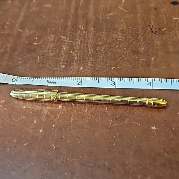 Louis Vuitton Stylo Mini Agenda Gold Ballpoint Pen Authentic Used from Japan - Picture 5 of 5